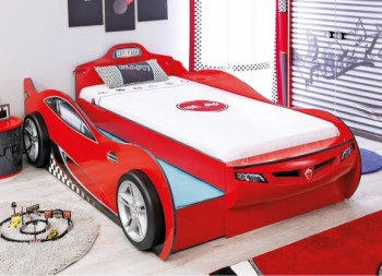 CARBED Кровать-машина Coupe с выдвижной кроватью Red 20.03.1306.00 в Шарыпово - sharypovo.mebel54.com | фото