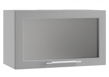 Кёльн ШВГС 600 Шкаф верхний горизонтальный со стеклом (Софт бланж/корпус Венге) в Шарыпово - sharypovo.mebel54.com | фото