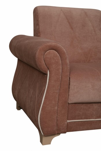 Кресло для отдыха "Порто" (велюр киви корица / микровельвет крем) в Шарыпово - sharypovo.mebel54.com | фото
