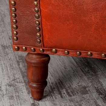 Кресло кожаное Лофт Аристократ (кожа буйвола) в Шарыпово - sharypovo.mebel54.com | фото