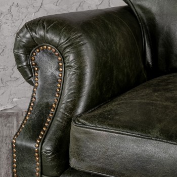 Кресло кожаное Лофт Аристократ (ширина 1070 мм) в Шарыпово - sharypovo.mebel54.com | фото