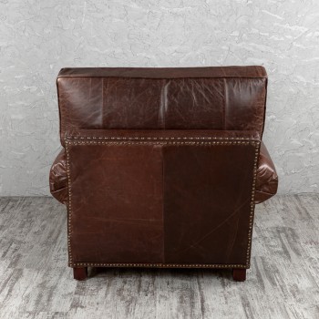 Кресло кожаное Лофт Аристократ (ширина 1100 мм) в Шарыпово - sharypovo.mebel54.com | фото