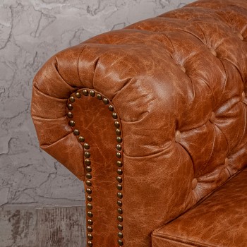 Кресло кожаное Лофт Честер (кожа буйвола) в Шарыпово - sharypovo.mebel54.com | фото