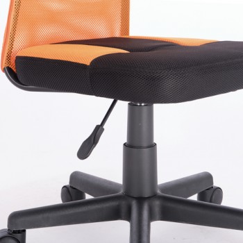 Кресло компактное BRABIX Smart MG-313 (черный, оранжевый) в Шарыпово - sharypovo.mebel54.com | фото