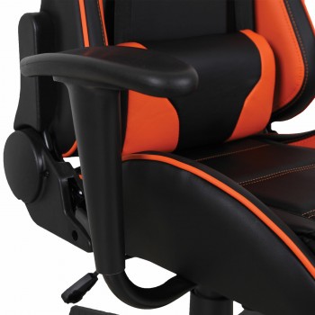 Кресло компьютерное BRABIX GT Racer GM-100 (черный, оранжевый) в Шарыпово - sharypovo.mebel54.com | фото