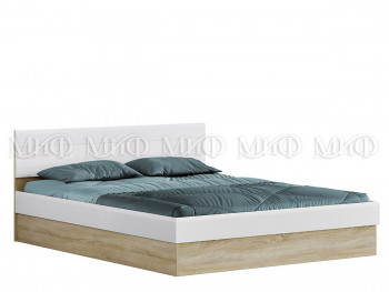 Кровать 1,4 спальня Фортуна (Дуб сонома/белый глянец) в Шарыпово - sharypovo.mebel54.com | фото