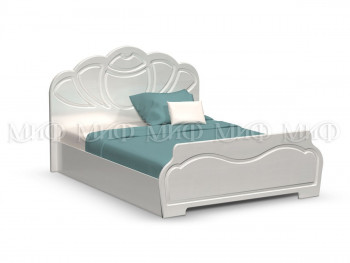 Кровать 1,4м Гармония (Белый/Белый глянец) в Шарыпово - sharypovo.mebel54.com | фото