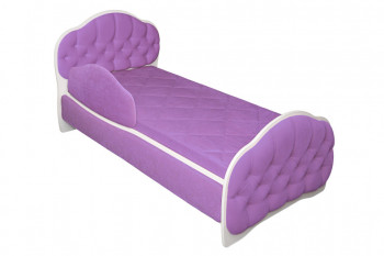 Кровать 160 Гармония 67 Светло-фиолетовый (мягкий бортик) в Шарыпово - sharypovo.mebel54.com | фото