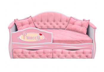 Кровать 160 серии Иллюзия 2 ящика 15 Бледно-розовый (подушки) в Шарыпово - sharypovo.mebel54.com | фото