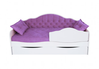 Кровать 170 серии Иллюзия Лайт 1 ящик 32 Фиолетовый (подушки) в Шарыпово - sharypovo.mebel54.com | фото