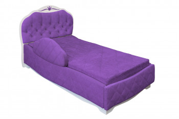 Кровать 190 Гармония Lux 32 Фиолетовый (мягкий бортик) в Шарыпово - sharypovo.mebel54.com | фото