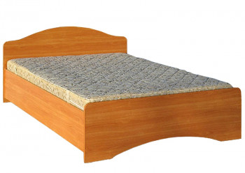 Кровать двойная 1600-1 без матраса (круглые спинки) Вишня Оксфорд в Шарыпово - sharypovo.mebel54.com | фото