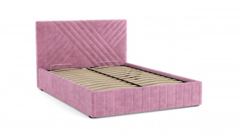 Кровать Гамма ш. 1400 (без основания для хранения) (велюр тенерифе розовый) в Шарыпово - sharypovo.mebel54.com | фото
