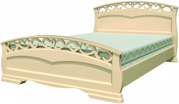 Кровать Грация-1 из массива сосны 1600*2000 Белый античный в Шарыпово - sharypovo.mebel54.com | фото