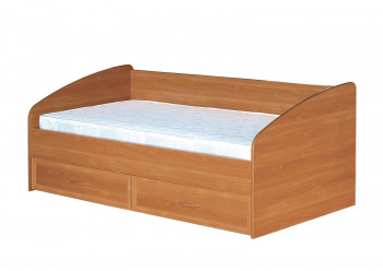 Кровать с ящиками с задней спинкой 900-1 без матраса Вишня Оксфорд в Шарыпово - sharypovo.mebel54.com | фото