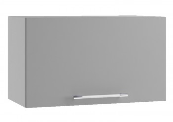 Квадро ПГ 600 шкаф верхний горизонтальный (Белый софт/корпус Серый) в Шарыпово - sharypovo.mebel54.com | фото