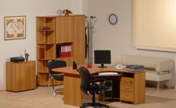 Мебель для персонала Рубин 42 Светлый миланский орех в Шарыпово - sharypovo.mebel54.com | фото