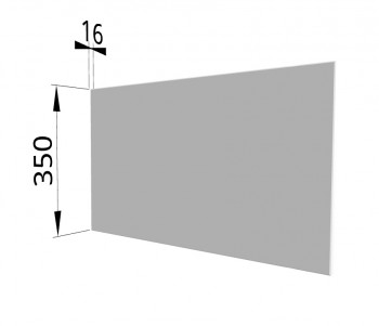 Панель торцевая (для шкафа горизонтального глубокого) ГПГ Ройс (Белый софт) в Шарыпово - sharypovo.mebel54.com | фото
