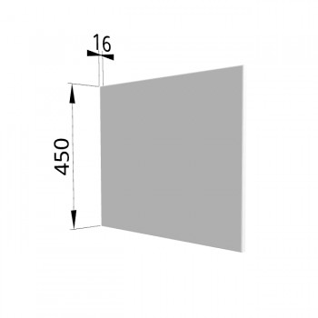 Панель торцевая (для шкафа горизонтального глубокого высокого) ГВПГ Ройс (Белый софт) в Шарыпово - sharypovo.mebel54.com | фото