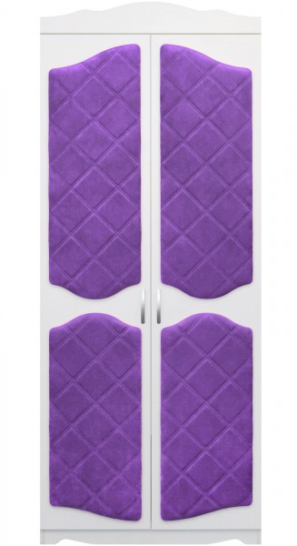 Шкаф 2-х створчатый серии Иллюзия 32 фиолетовый в Шарыпово - sharypovo.mebel54.com | фото