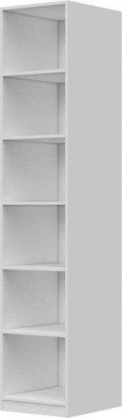 Шкаф ШР-1 без зеркала Вива (Белый/Белый глянец/Платина) в Шарыпово - sharypovo.mebel54.com | фото