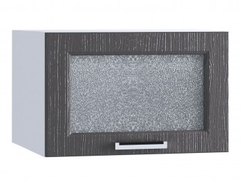 Шкаф верхний горизонтальный со стеклом 510, ШВГС 510 (Клен серый/корпус белый) в Шарыпово - sharypovo.mebel54.com | фото