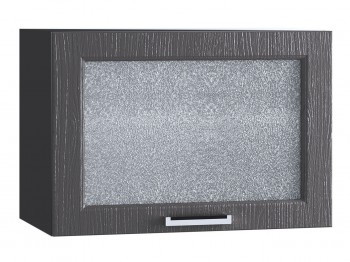 Шкаф верхний горизонтальный со стеклом 609, ШВГС 609 (Клен серый/корпус венге) в Шарыпово - sharypovo.mebel54.com | фото