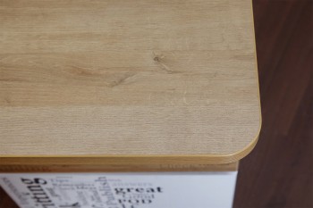 Стол с ящиками «Оксфорд» (Ривьера/Белый с рисунком) в Шарыпово - sharypovo.mebel54.com | фото