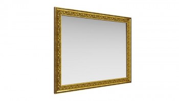 Зеркало навесное "Айрум"/(дуб кальяри / профиль: золото с орнаментом) в Шарыпово - sharypovo.mebel54.com | фото